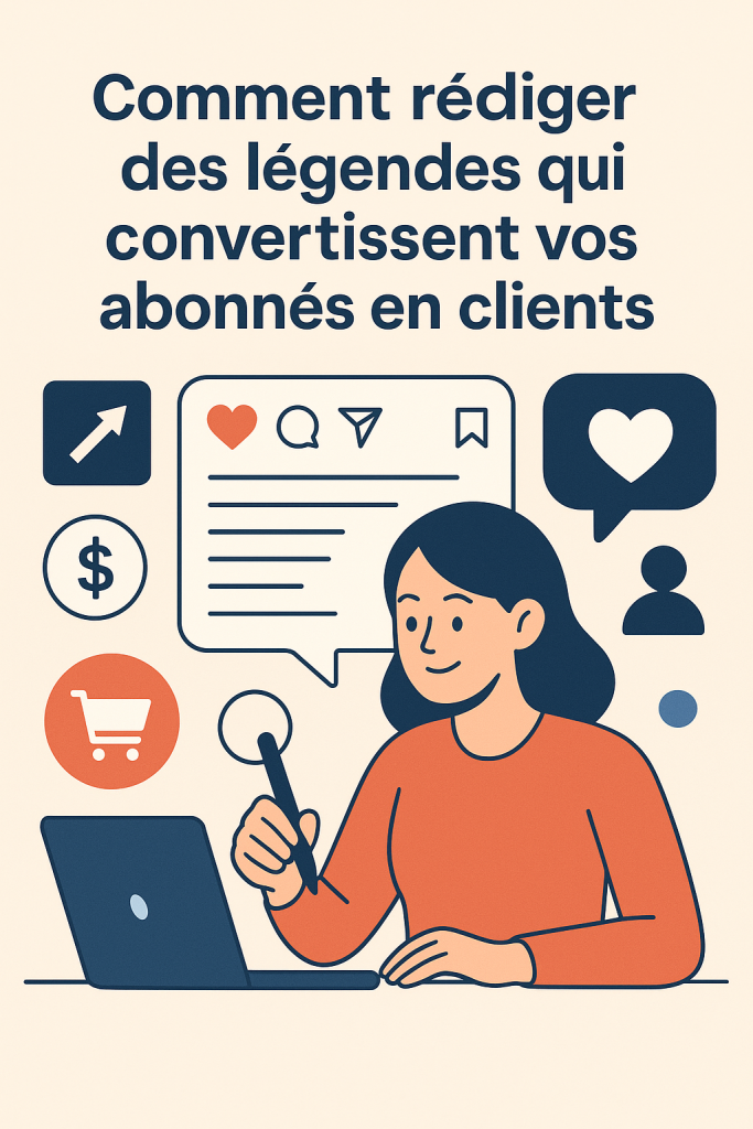 Illustration rédiger des légendes qui convertissent vos abonnés en clients