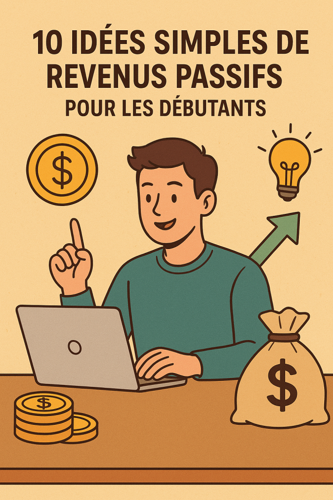 Illustration 10 idées simples de revenus passifs pour les débutants
