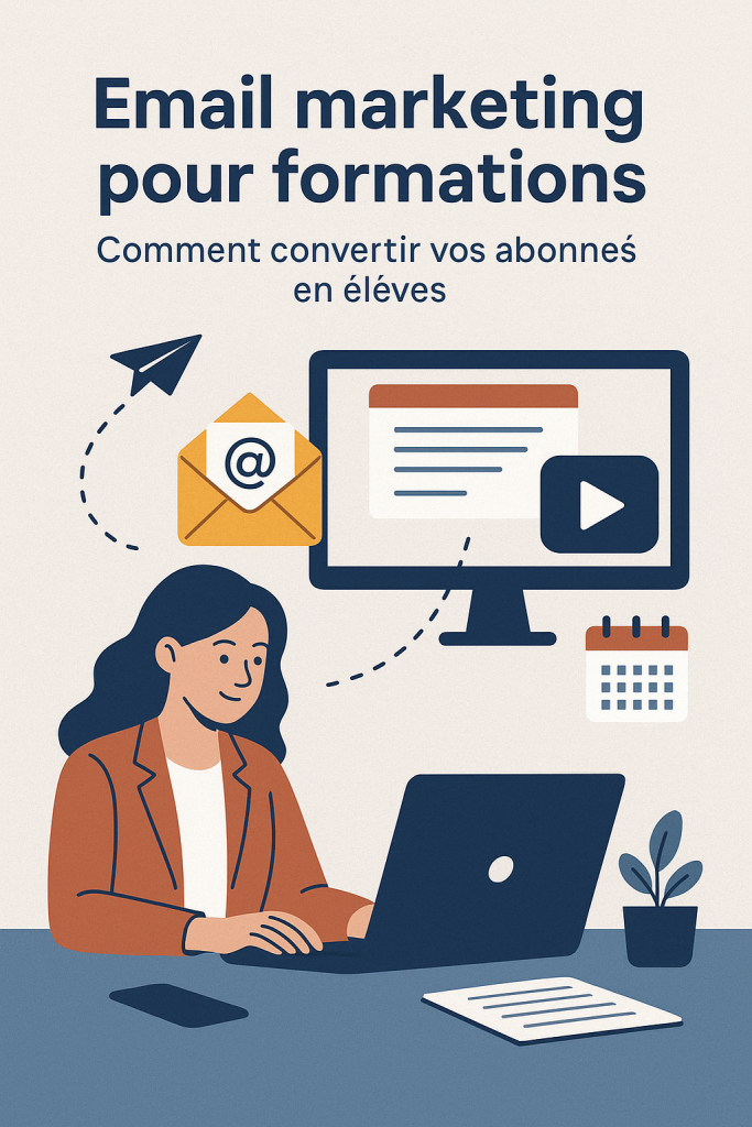 Illustration Email marketing pour formations : comment convertir vos abonnés en élèves