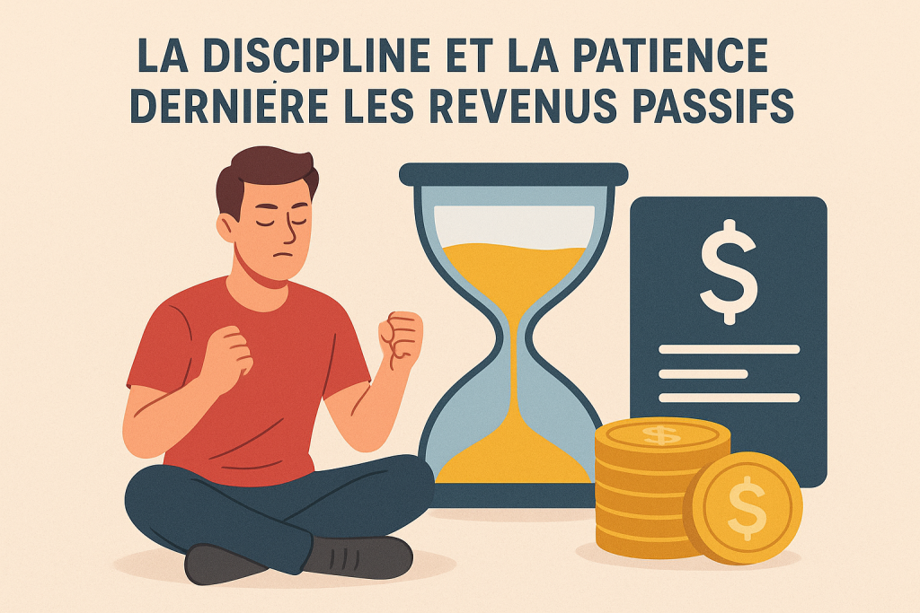 Illustration La discipline et la patience derrière les revenus passifs
