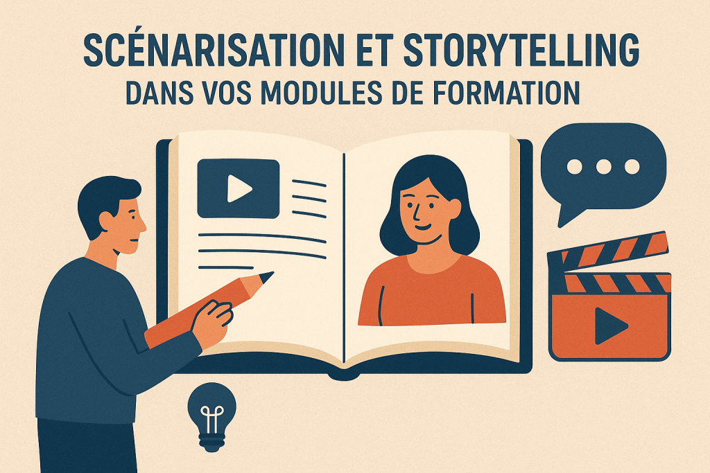 Illustration Scénarisation et storytelling dans vos modules de formation