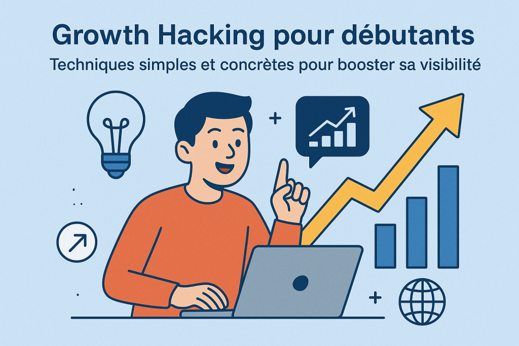 Illustration Growth Hacking pour débutants