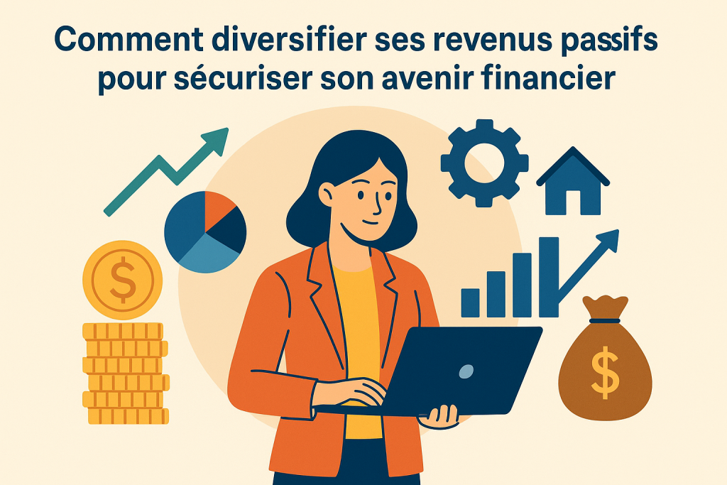Illustration diversifier ses revenus passifs pour sécuriser son avenir financier