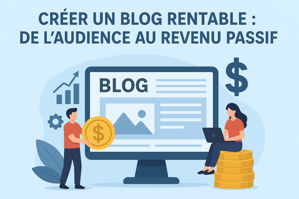 Illustration Créer un blog rentable