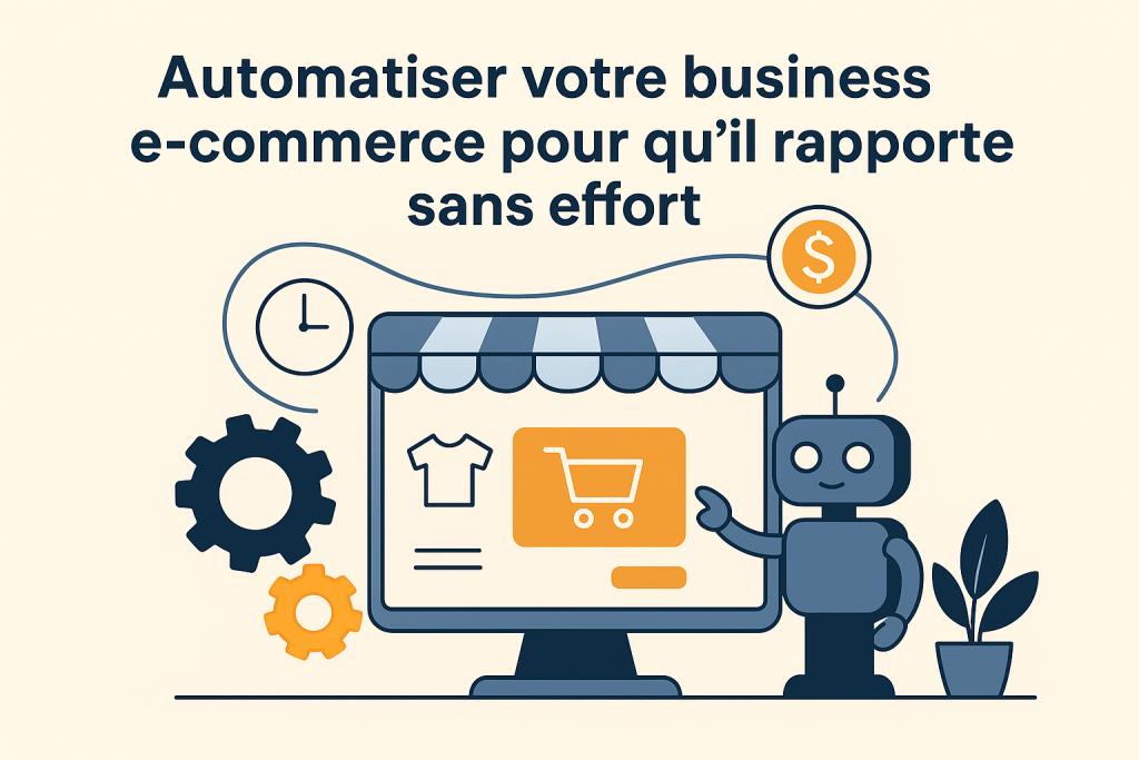 Illustration Automatiser votre business e-commerce pour qu’il rapporte sans effort
