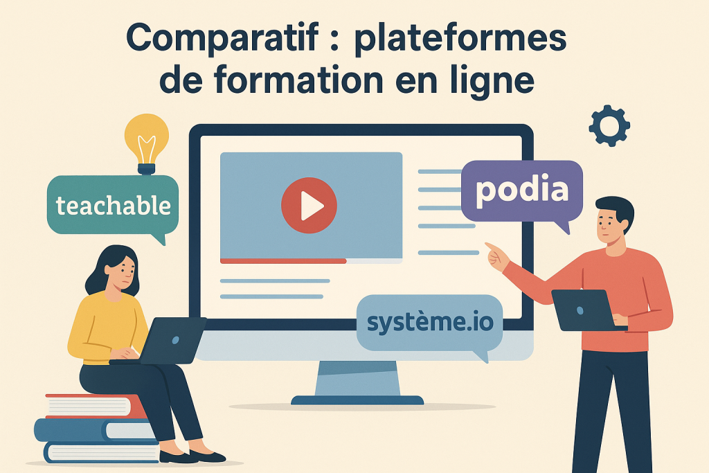 Illustration Comparatif complet des plateformes de formation en ligne