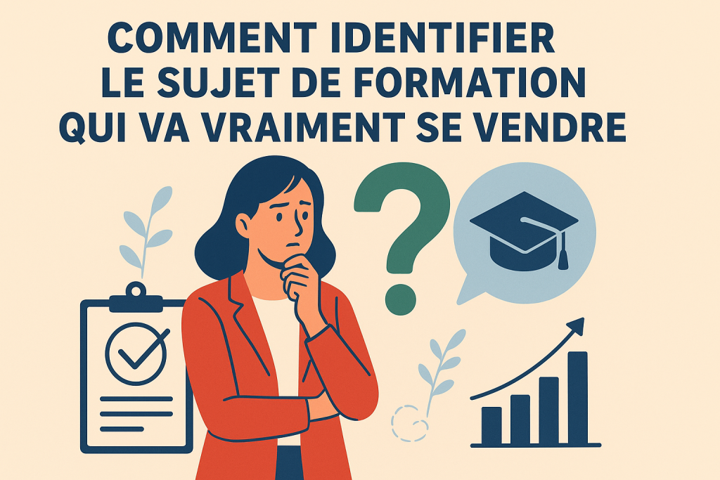 Illustration Comment identifier le sujet de formation qui va vraiment se vendre