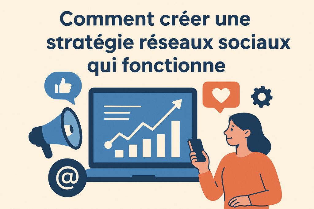 Illustration Comment créer une stratégie réseaux sociaux