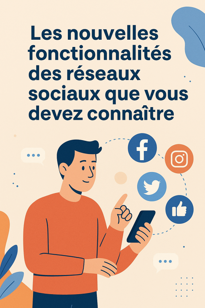 Illustration Les nouvelles fonctionnalités des réseaux sociaux que vous devez connaître