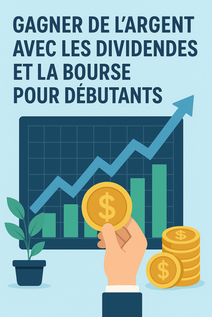 Illustration Gagner de l’argent avec les dividendes et la bourse pour débutants
