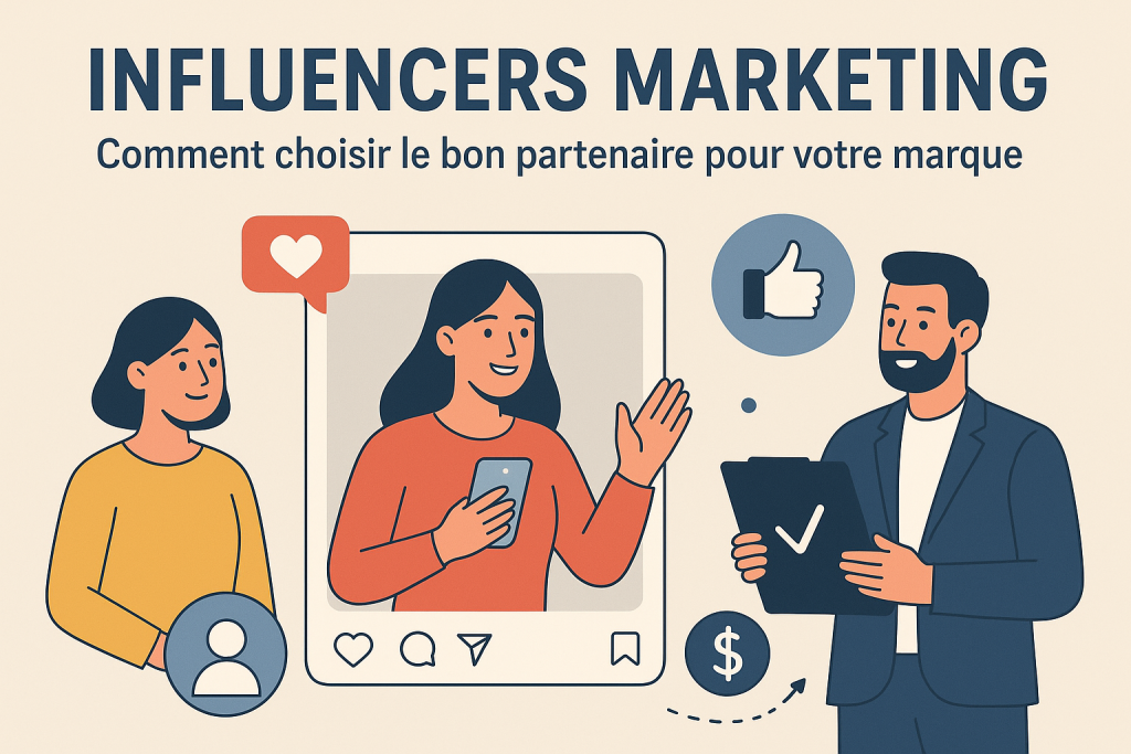 Illustration Influencer Marketing : comment choisir le bon partenaire pour votre marque