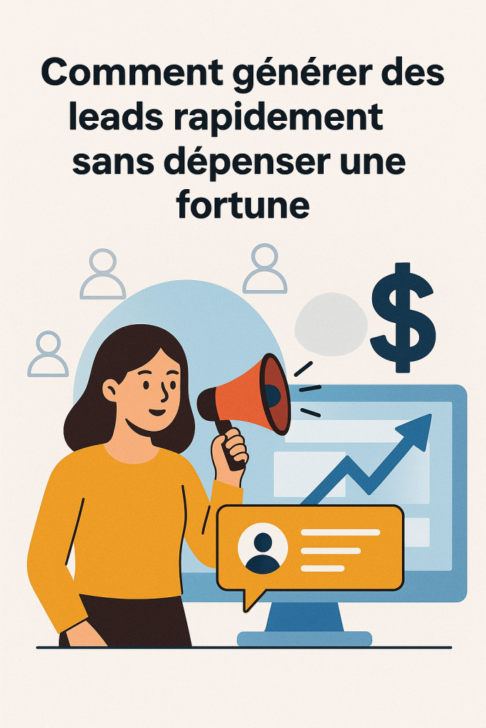 Illustration Comment générer des leads rapidement sans dépenser une fortune
