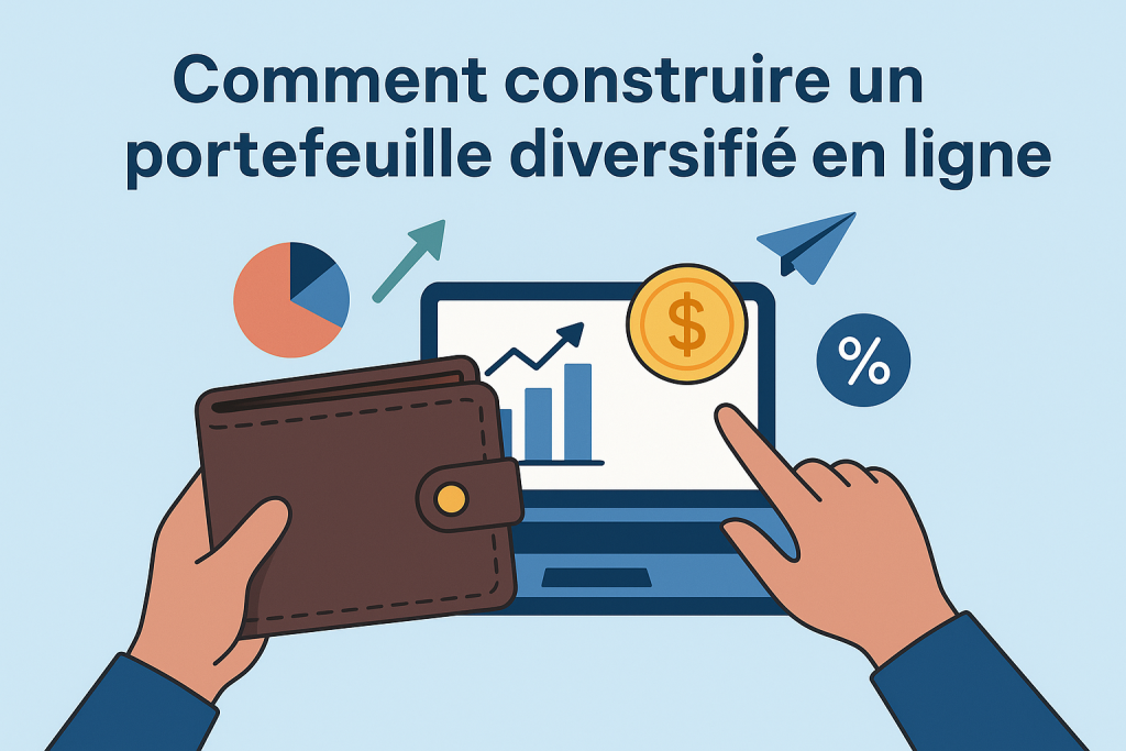 Illustration Comment construire un portefeuille diversifié en ligne