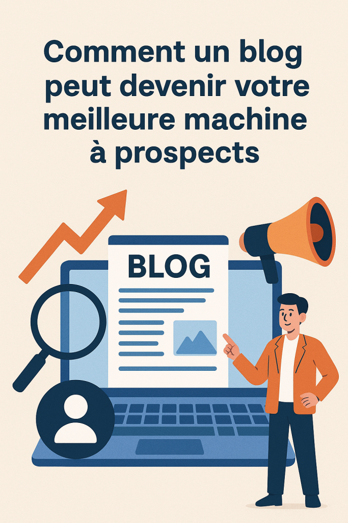 Illustration Comment un blog peut devenir votre meilleure machine à prospects
