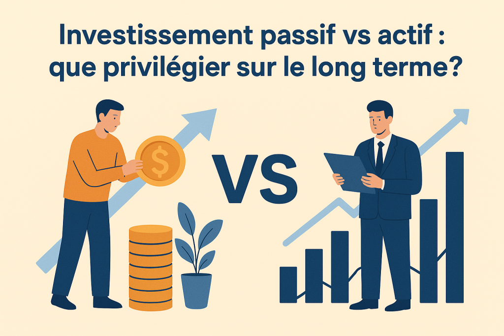 Illustration Investissement passif vs actif : que privilégier sur le long terme