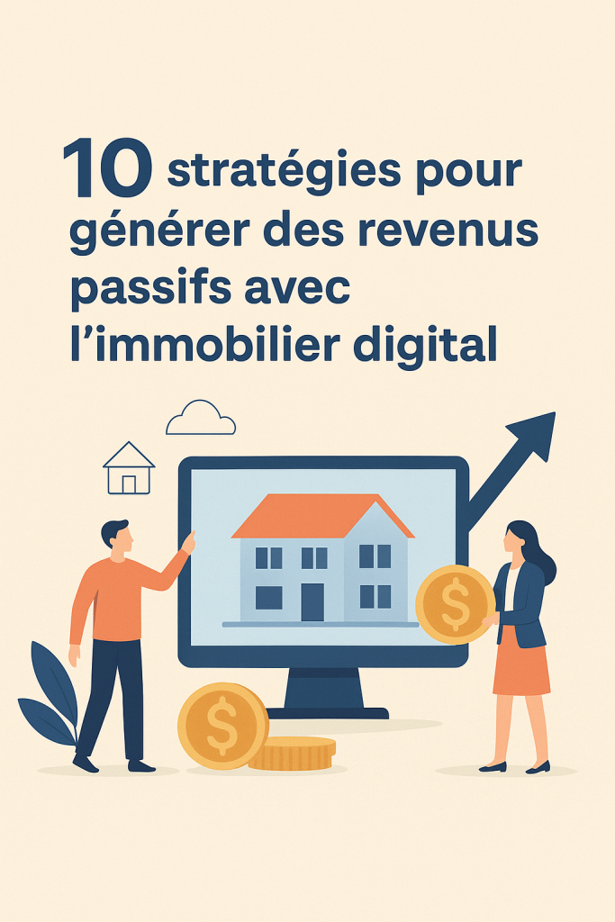 Illustration 10 stratégies puissantes pour générer des revenus passifs avec l’immobilier digital