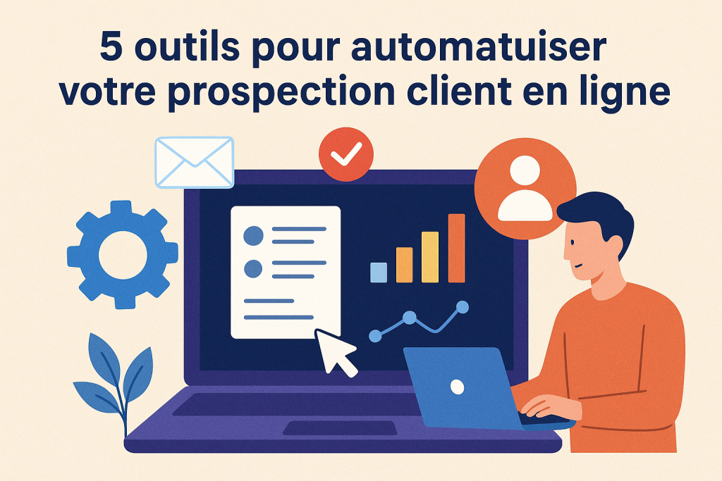 Illustration 5 outils pour automatiser votre prospection client en ligne