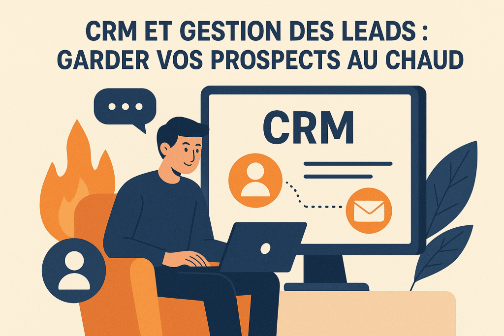 Illustration CRM et gestion des leads : comment garder vos prospects au chaud