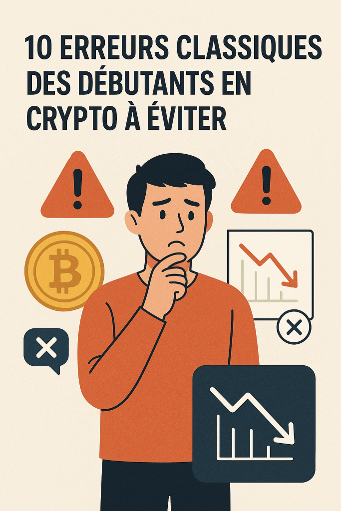 Illustration 10 erreurs classiques des débutants en crypto à éviter