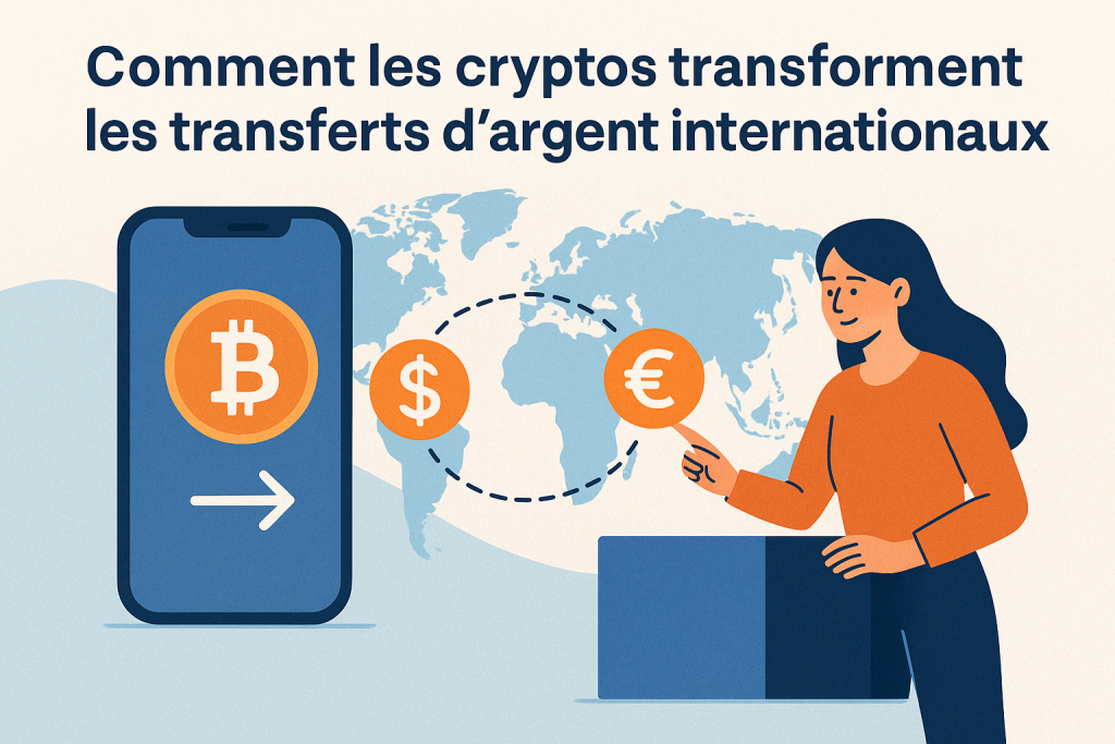 Illustration Comment les cryptos transforment les transferts d’argent internationaux