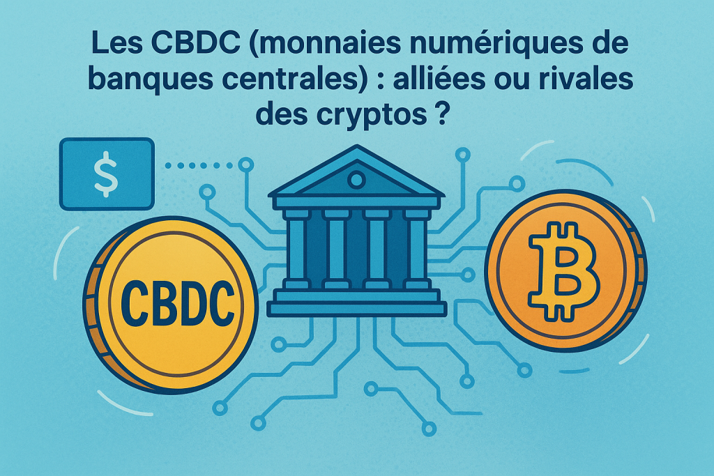 Illustration CBDC vs Cryptos : Alliées ou Rivales ? Le Futur de la Monnaie Digitale