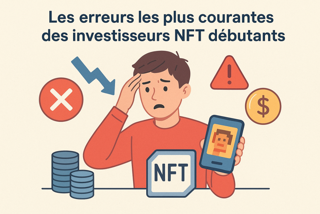 Illustration Les erreurs les plus courantes des investisseurs NFT débutants