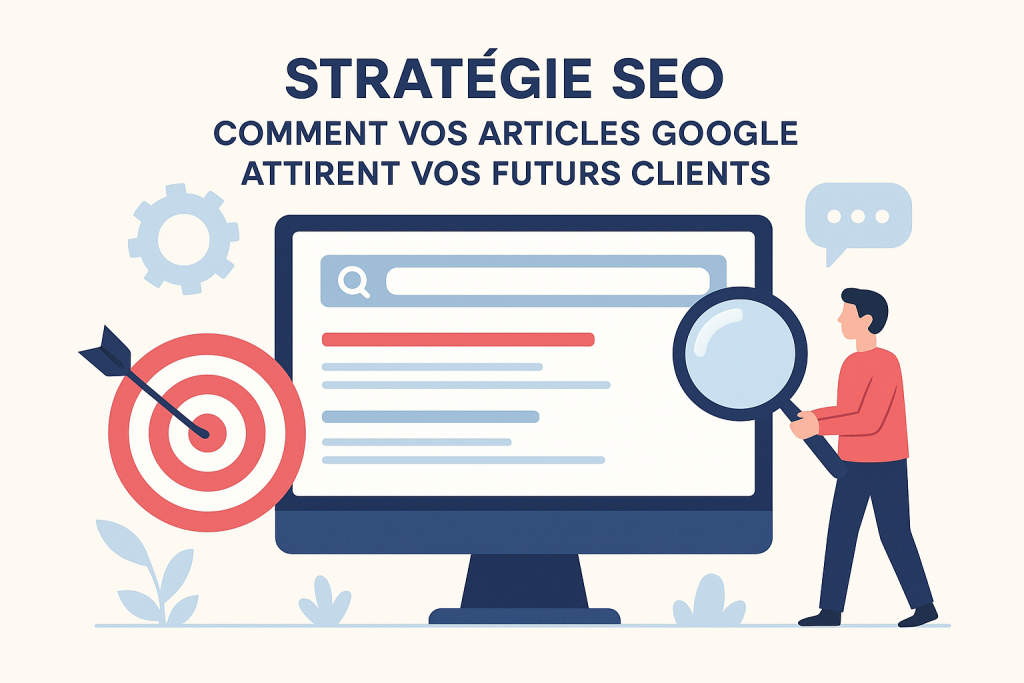 Illustration Stratégie SEO : comment vos articles Google attirent vos futurs clients