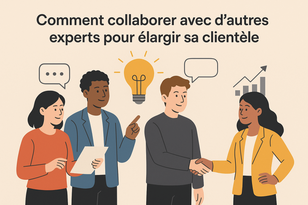 Illustration Comment collaborer avec d’autres experts pour élargir sa clientèle