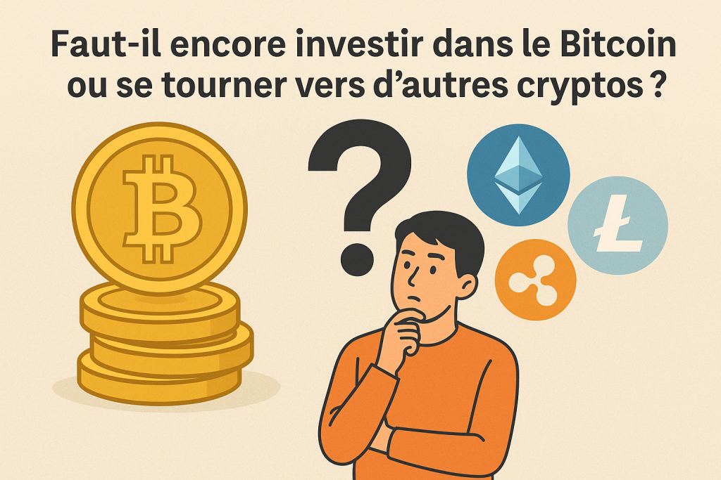 Illustration Faut-il encore investir dans le Bitcoin ou se tourner vers d’autres cryptos ?