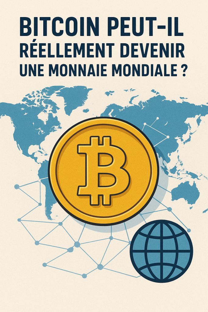 Illustration Bitcoin peut-il réellement devenir une monnaie mondiale ?