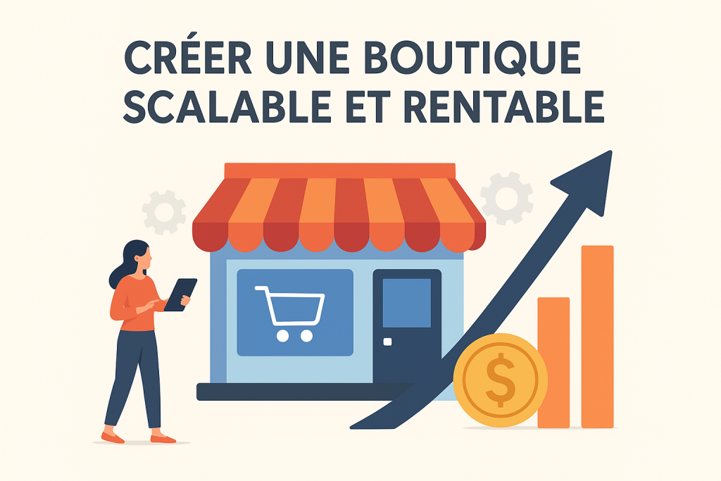 Illustration Créer une boutique scalable et rentable