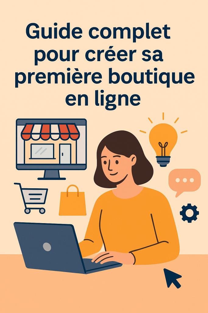 Illustration Guide complet pour créer sa première boutique en ligne