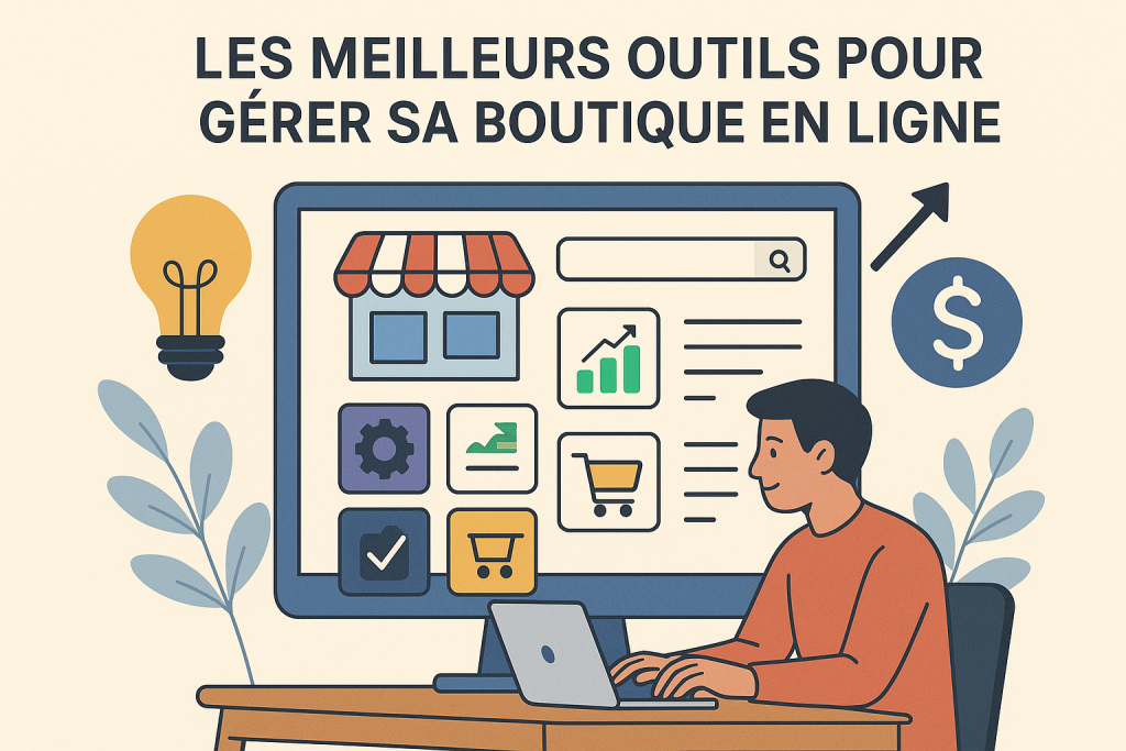 Illustration Les meilleurs outils pour gérer sa boutique en ligne