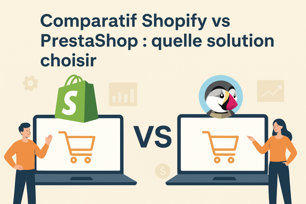 Illustration Comparatif Shopify vs PrestaShop : quelle solution choisir ?