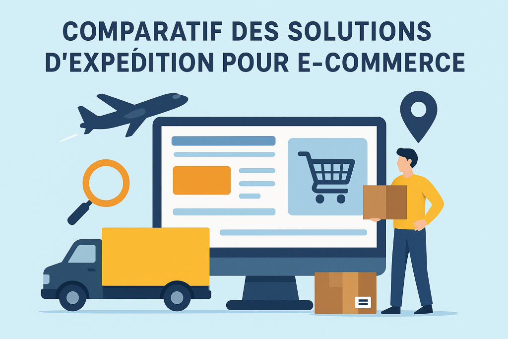 Illustration Comparatif des solutions d’expédition pour e-commerce