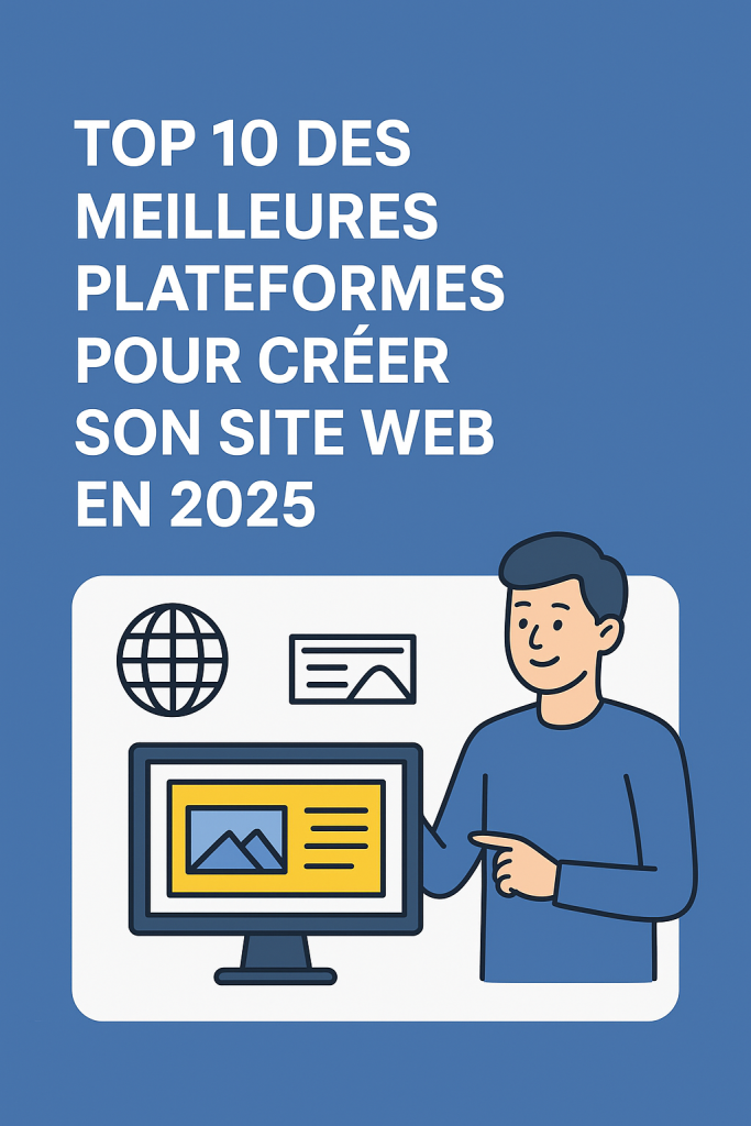Illustration Top 10 des meilleures plateformes pour créer son site web