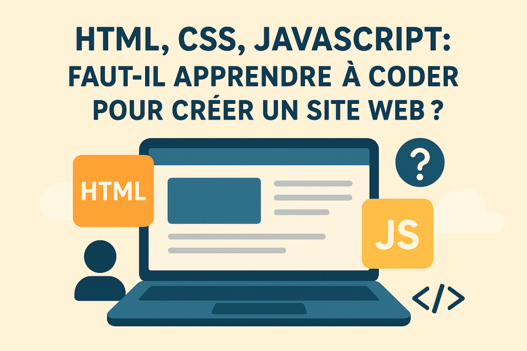 Illustration de: faut-il apprendre à coder pour créer un site web ?