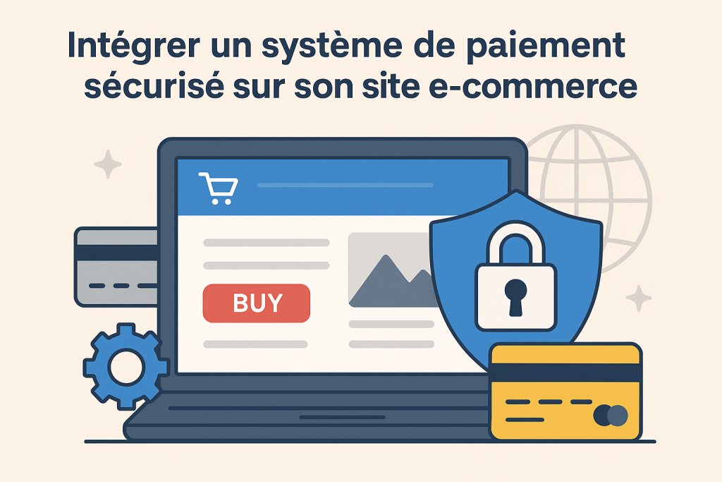 Illustration d'un système de paiement sécurisé sur son site e-commerce