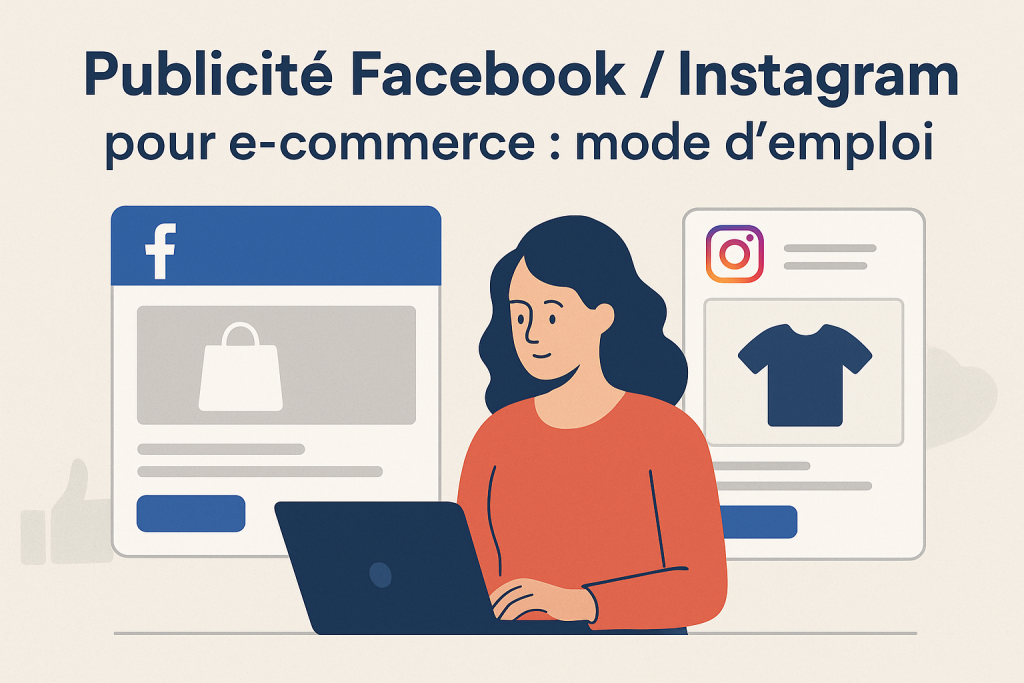 Illustration publicité Facebook / Instagram pour boutique e-commerce