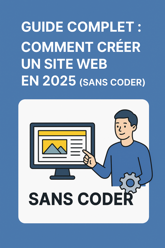 Illustration créer un site web en 2025 (sans coder)