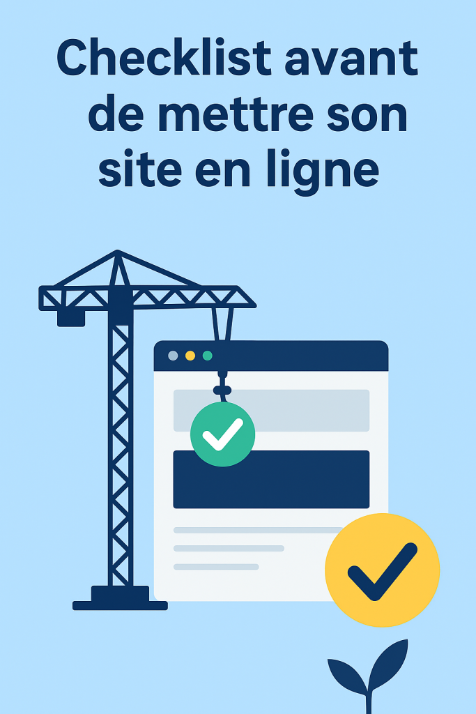 Illustration cheklist avant de mettre son site en ligne