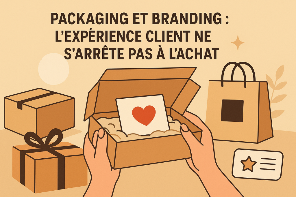 Illustration packaging et branding en e-commerce