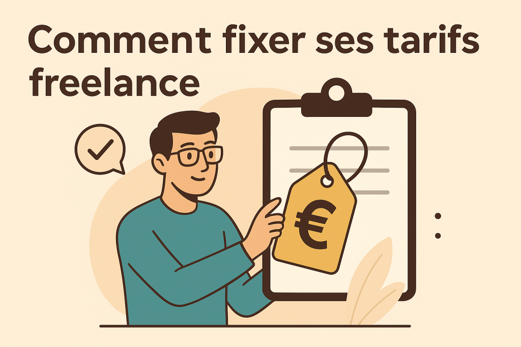 Illustration fixer ses tarifs et ne pas se sous-estimer en freelance