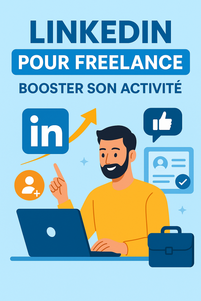Illustration LinkedIn pour booster son activité freelance
