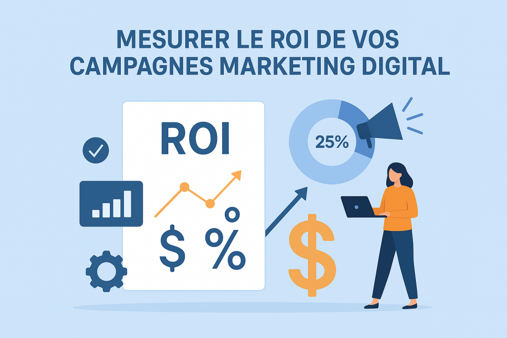 Illustration Mesurer le ROI de vos campagnes marketing digital