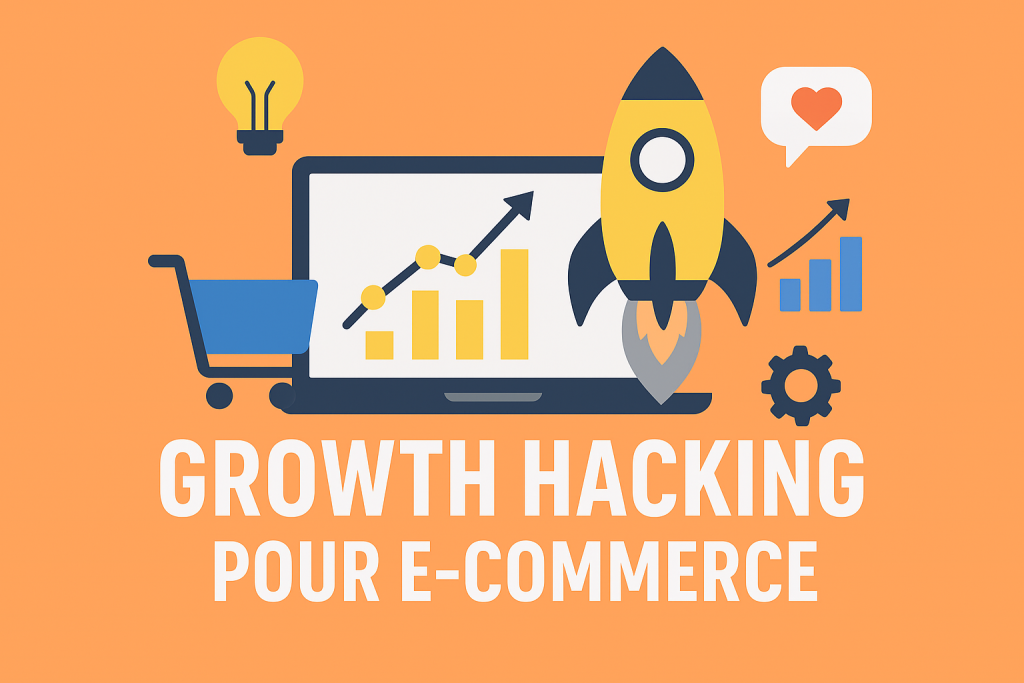 Illustration Growth Hacking pour E-commerce : Méthodes, Stratégies et Outils