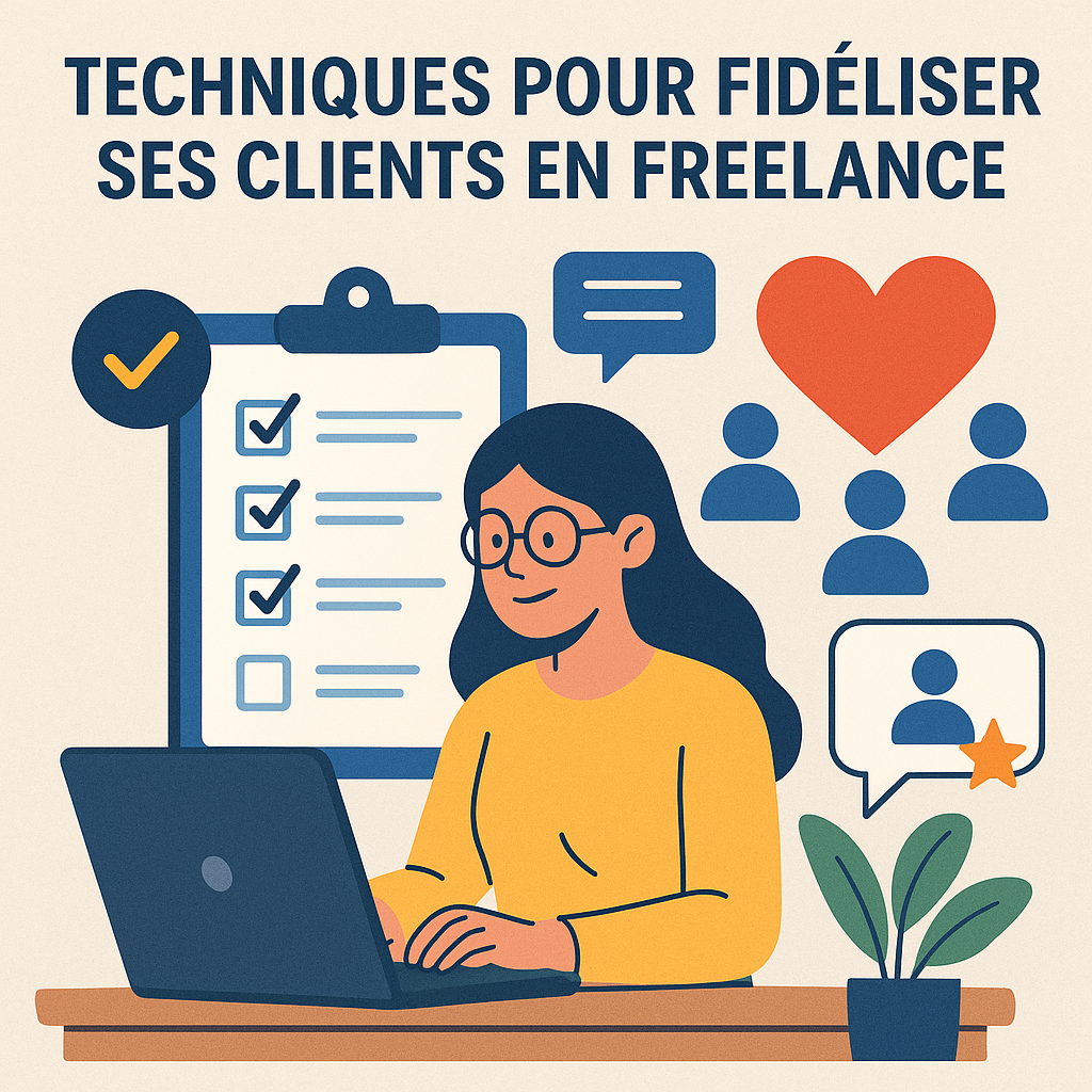 Illustration Techniques pour fidéliser ses clients en freelance