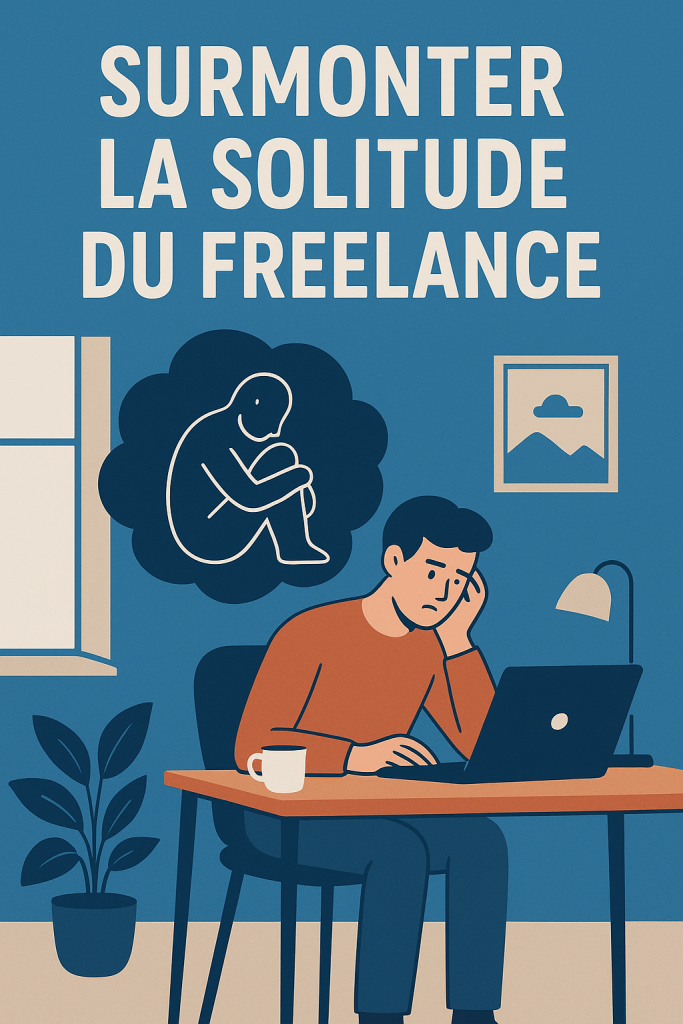 Illustration Surmonter la solitude du freelance