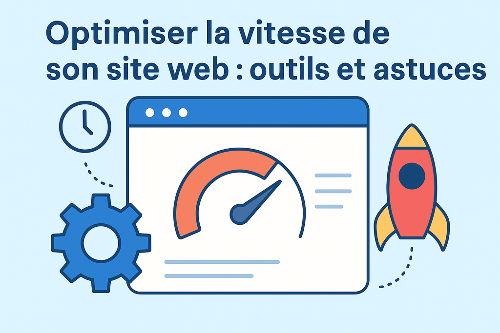 Illustration d'un site WEB où la vitesse est optimisée.