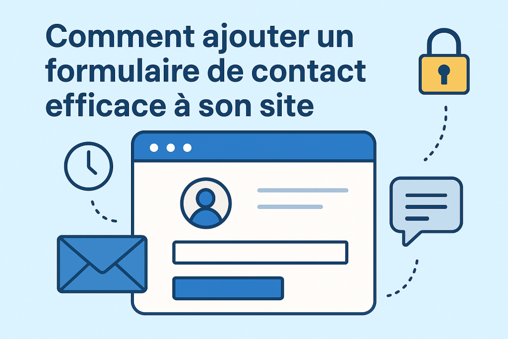 Illustration d'un un formulaire de contact efficace